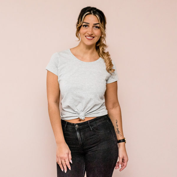 Damen T-Shirt grau